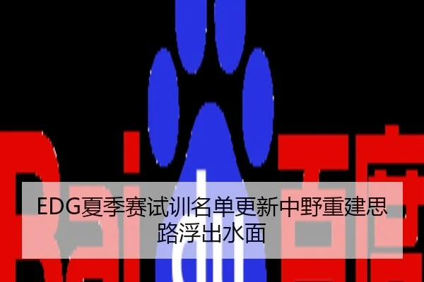 EDG夏季赛试训名单更新中野重建思路浮出水面
